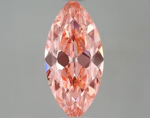 1.73ct MARQUISE Fancy Vivid Pink VVS2 Coloured Lab diamond