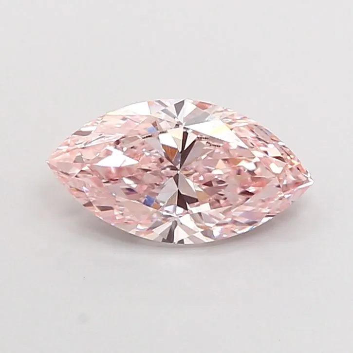 1.51ct MARQUISE Fancy Intense Brownish Pink VS1 Coloured Lab diamond