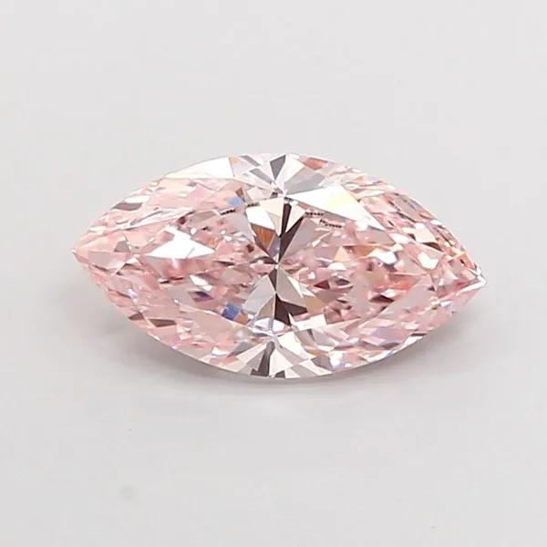 1.51ct MARQUISE Fancy Intense Brownish Pink VS1 Coloured Lab diamond
