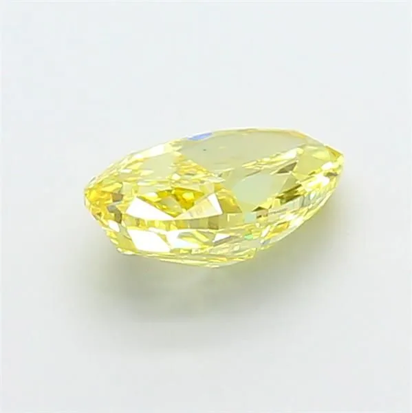 1.02ct OVAL Fancy Vivid Yellow SI1 Coloured Lab diamond