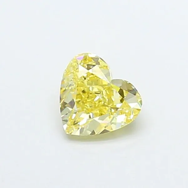 1.05ct HEART Fancy Yellow VS1 Coloured Lab diamond