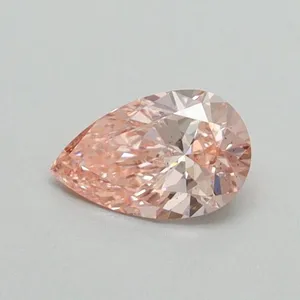 0.36ct PEAR Fancy Vivid Pink VS2 Coloured Lab diamond