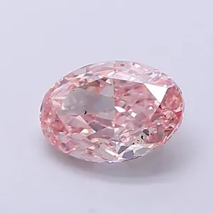 1.06ct OVAL Fancy Intense Pink VVS2 Coloured Lab diamond