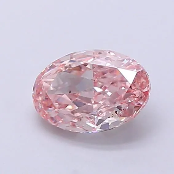 1.06ct OVAL Fancy Intense Pink VVS2 Coloured Lab diamond