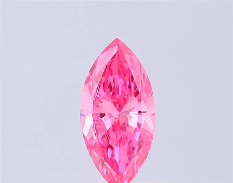 0.31ct MARQUISE Fancy Vivid Pink VS2 Coloured Lab diamond