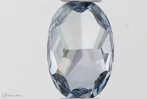 0.32ct OVAL Fancy Vivid Blue VVS1 Coloured Lab diamond