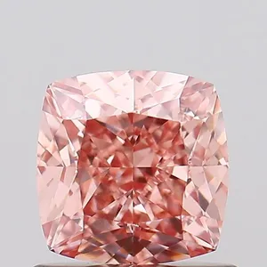 1.04ct CUSHION Fancy Intense Brownish Pink VVS2 Coloured Lab diamond