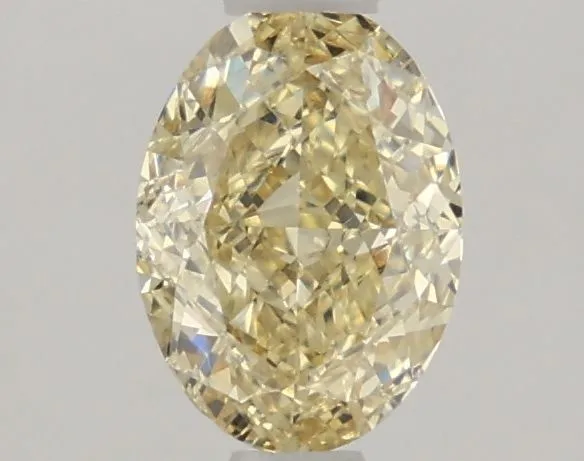 1.03ct OVAL Fancy Light Yellow VS1 Coloured Lab diamond