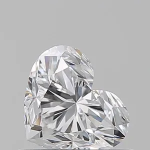 0.59ct HEART D VVS2 Natural diamond