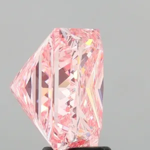 6.09ct PRINCESS Fancy Intense Pink VVS2 Coloured Lab diamond