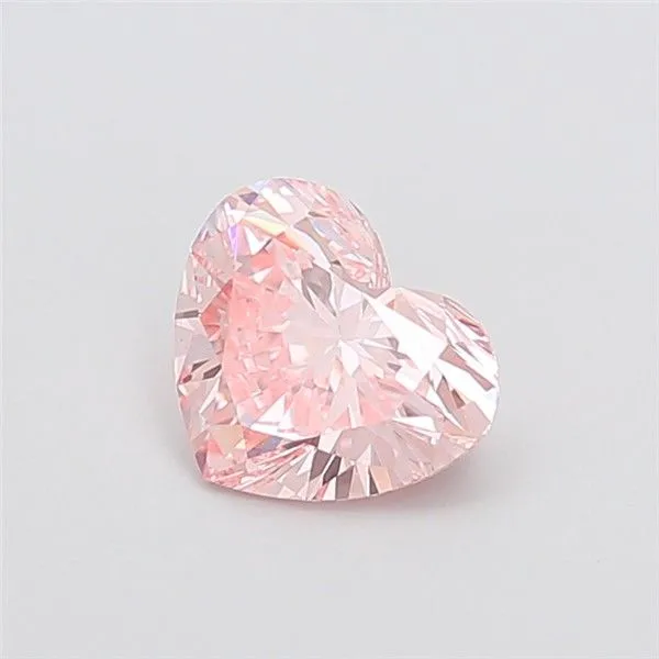 1.55ct HEART Fancy Intense Pink VS1 Coloured Lab diamond