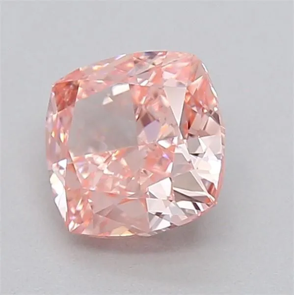 0.57ct CUSHION Fancy Intense Pink VVS2 Coloured Lab diamond