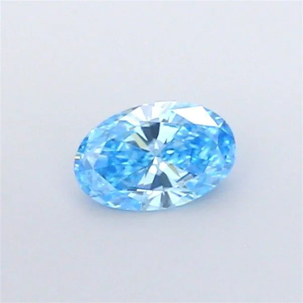 1.01ct OVAL Fancy Vivid Blue VVS1 Coloured Lab diamond