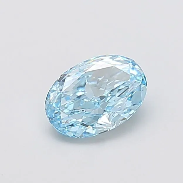 1.03ct OVAL Fancy Vivid Blue VS1 Coloured Lab diamond
