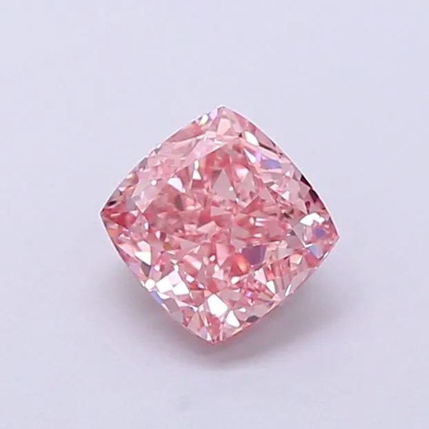 1.02ct CUSHION Fancy Vivid Pink VVS2 Coloured Lab diamond