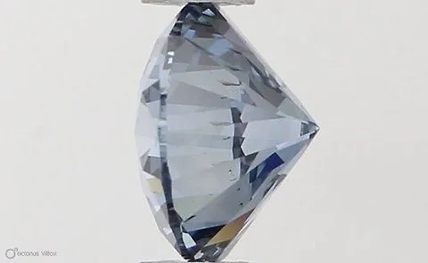 0.51ct ROUND Fancy Vivid Blue SI2 Coloured Lab diamond