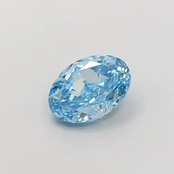 1.03ct OVAL Fancy Vivid Blue VS1 Coloured Lab diamond