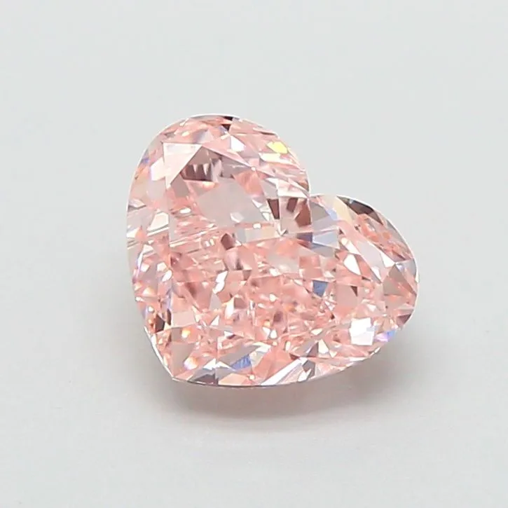 1.50ct HEART Fancy Pink VS1 Coloured Lab diamond