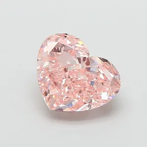 1.5ct HEART Fancy Pink VS1 Coloured Lab diamond