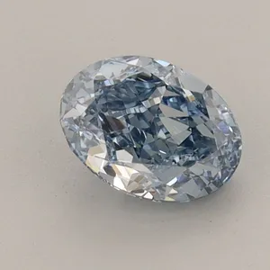 1.06ct OVAL Fancy Vivid Blue VVS2 Coloured Lab diamond