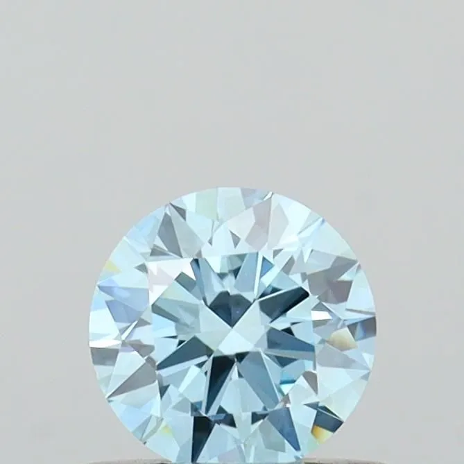 0.48ct ROUND Fancy Intense Blue VS1 Coloured Lab diamond