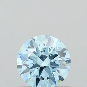 0.48ct ROUND Fancy Intense Blue VS1 Coloured Lab diamond