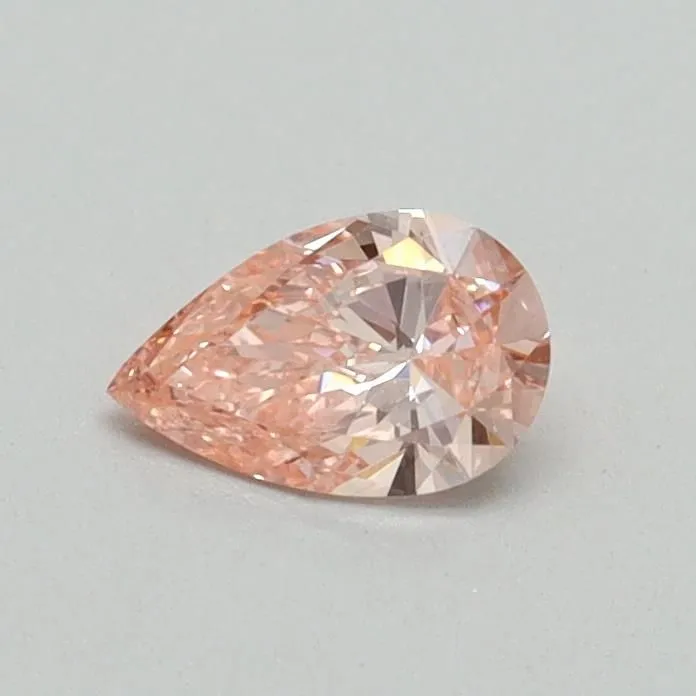 0.30ct PEAR Fancy Vivid Pink VS2 Coloured Lab diamond