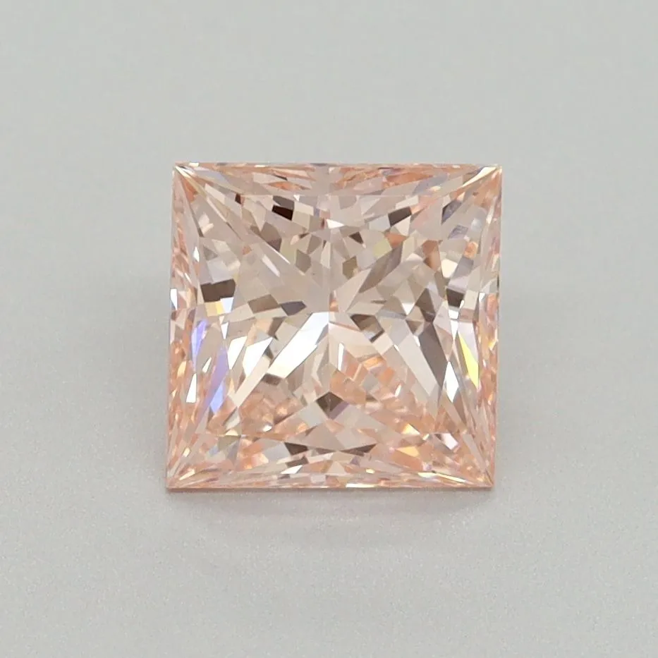 1.51ct PRINCESS Fancy Intense Pink VS1 Coloured Lab diamond