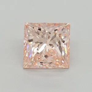 1.51ct PRINCESS Fancy Intense Pink VS1 Coloured Lab diamond