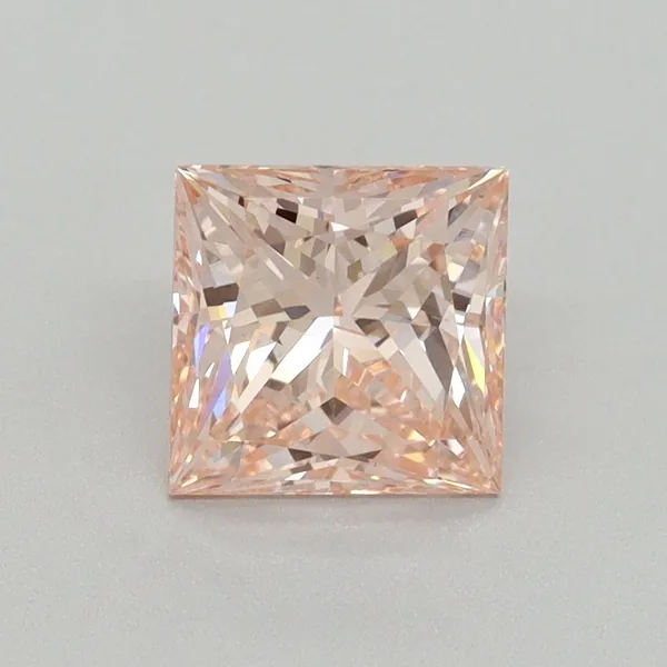 1.51ct PRINCESS Fancy Intense Pink VS1 Coloured Lab diamond