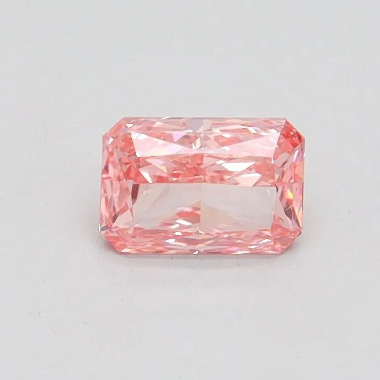 0.51ct RADIANT Fancy Vivid Pink VS1 Coloured Lab diamond