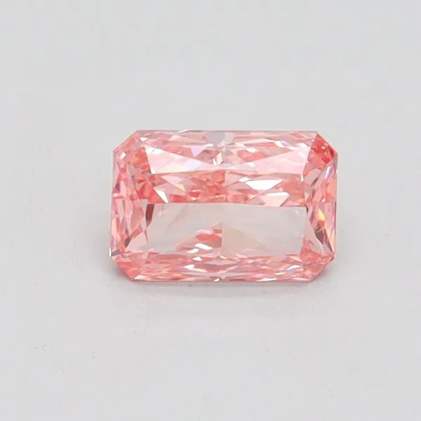 0.51ct RADIANT Fancy Vivid Pink VS1 Coloured Lab diamond