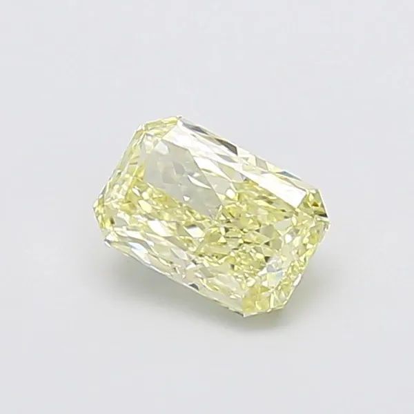 1.01ct RADIANT Fancy Light Yellow VS1 Coloured Lab diamond