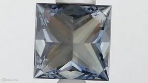 1.08ct PRINCESS Fancy Vivid Blue VVS1 Coloured Lab diamond