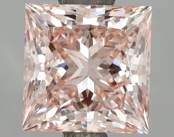 2.2ct PRINCESS Fancy Intense Pink VS1 Coloured Lab diamond