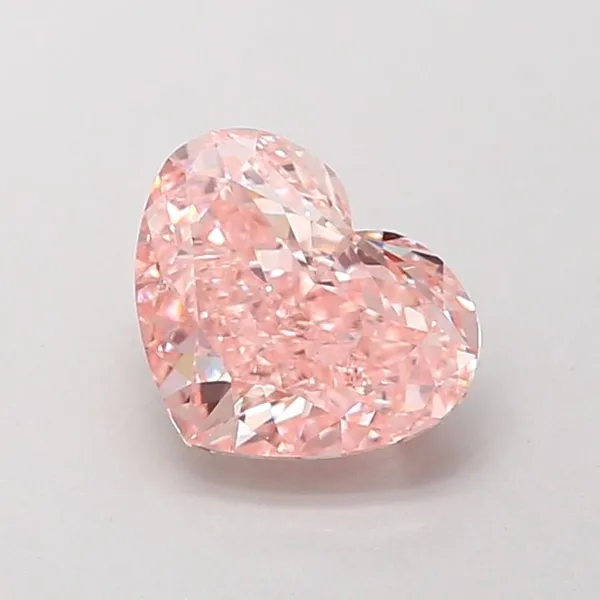 1.31ct HEART Fancy Intense Pink VS1 Coloured Lab diamond