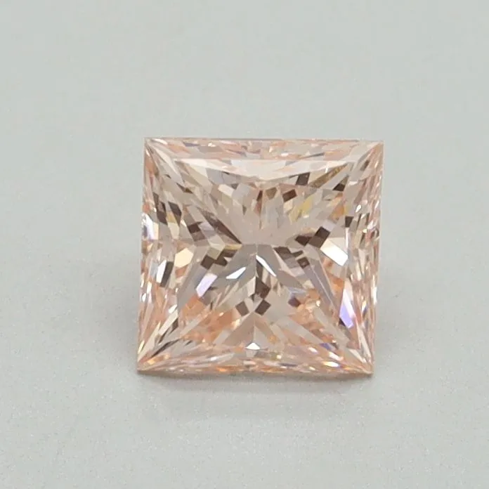 0.59ct PRINCESS Fancy Intense Pink VS1 Coloured Lab diamond
