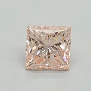 0.59ct PRINCESS Fancy Intense Pink VS1 Coloured Lab diamond