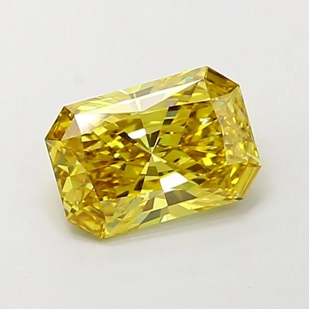1.04ct RADIANT Fancy Intense Yellow VS1 Coloured Lab diamond
