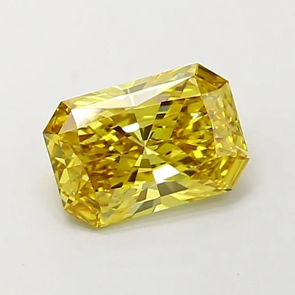 1.04ct RADIANT Fancy Intense Yellow VS1 Coloured Lab diamond