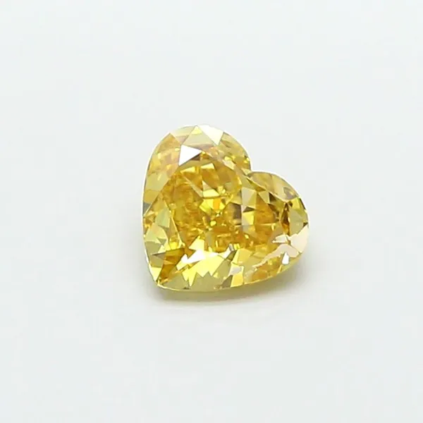 1.02ct HEART Fancy Intense Yellow VVS2 Coloured Lab diamond
