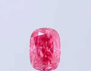 0.95ct CUSHION Fancy Vivid Pink SI1 Coloured Lab diamond