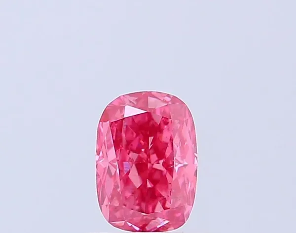 0.95ct CUSHION Fancy Vivid Pink SI1 Coloured Lab diamond