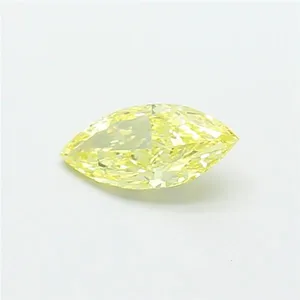 1.02ct MARQUISE Fancy Intense Yellow VVS2 Coloured Lab diamond