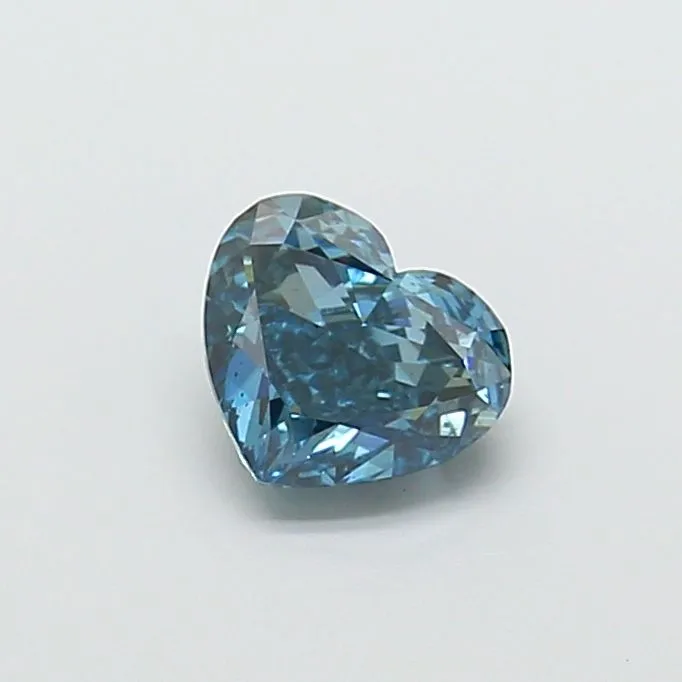 1.50ct HEART Fancy Vivid Blue VS2 Coloured Lab diamond