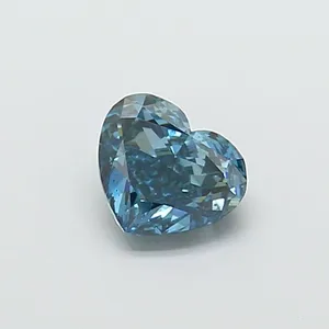 1.5ct HEART Fancy Vivid Blue VS2 Coloured Lab diamond