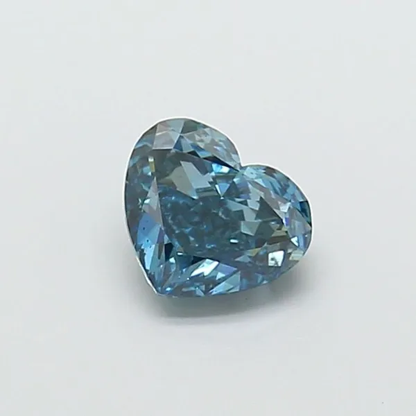 1.5ct HEART Fancy Vivid Blue VS2 Coloured Lab diamond