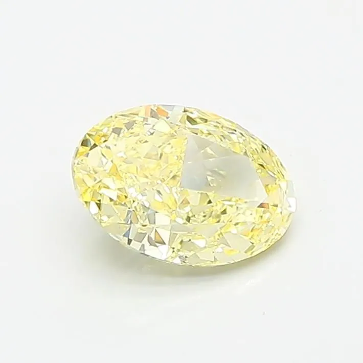 1.02ct OVAL Fancy Intense Yellow VS2 Coloured Lab diamond