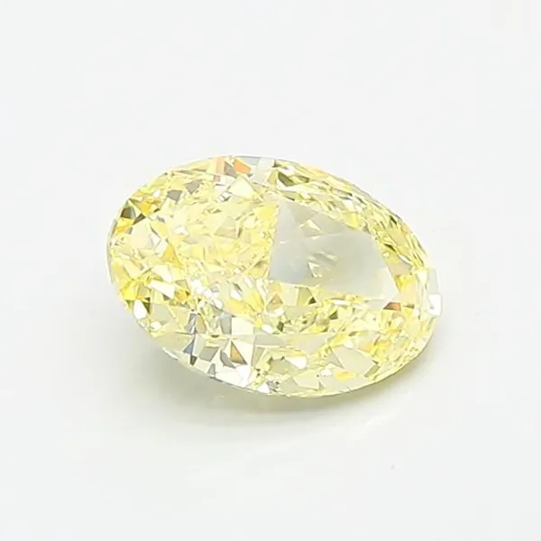 1.02ct OVAL Fancy Intense Yellow VS2 Coloured Lab diamond