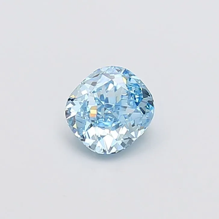 1.03ct CUSHION Fancy Vivid Blue VVS2 Coloured Lab diamond